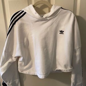 Adidas cropped workout sweatshirt